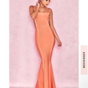 House of CB tangerine dress